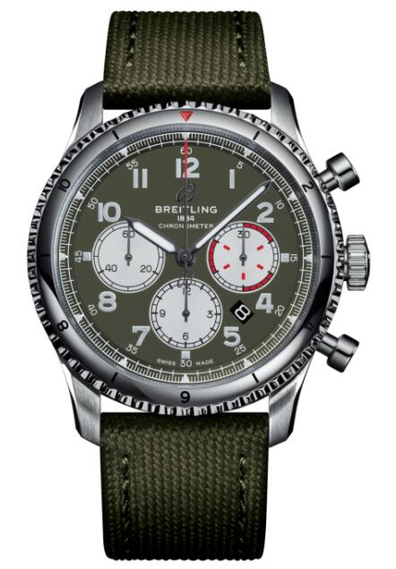 Replica Breitling Aviator 8 B01 Chronograph 43 Curtiss Warhawk AB01192A1L1X1 Men Watch